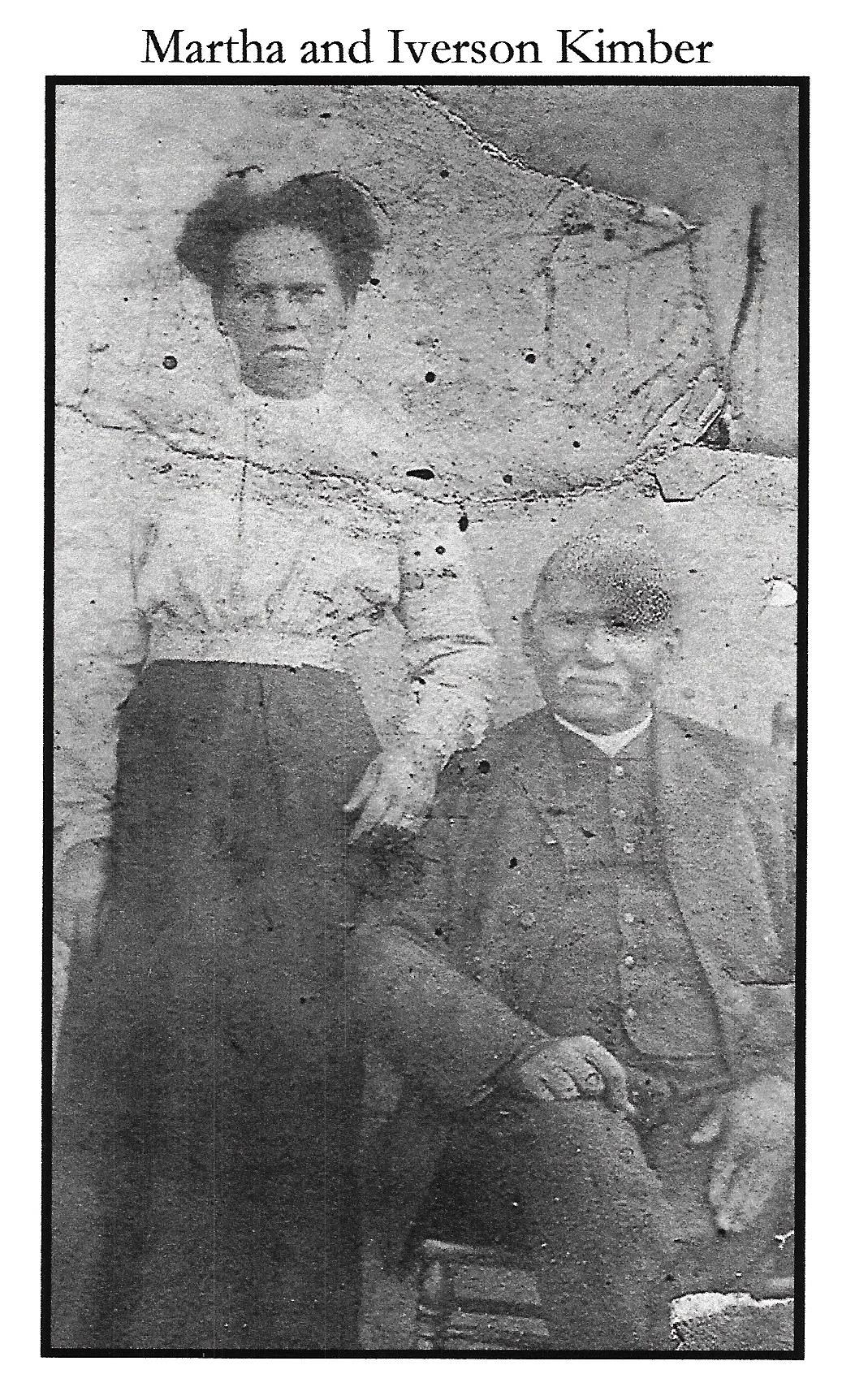 Martha (1857-1933) & Iverson Kimber (abt 1843-1911)

(Solomon's Sister)